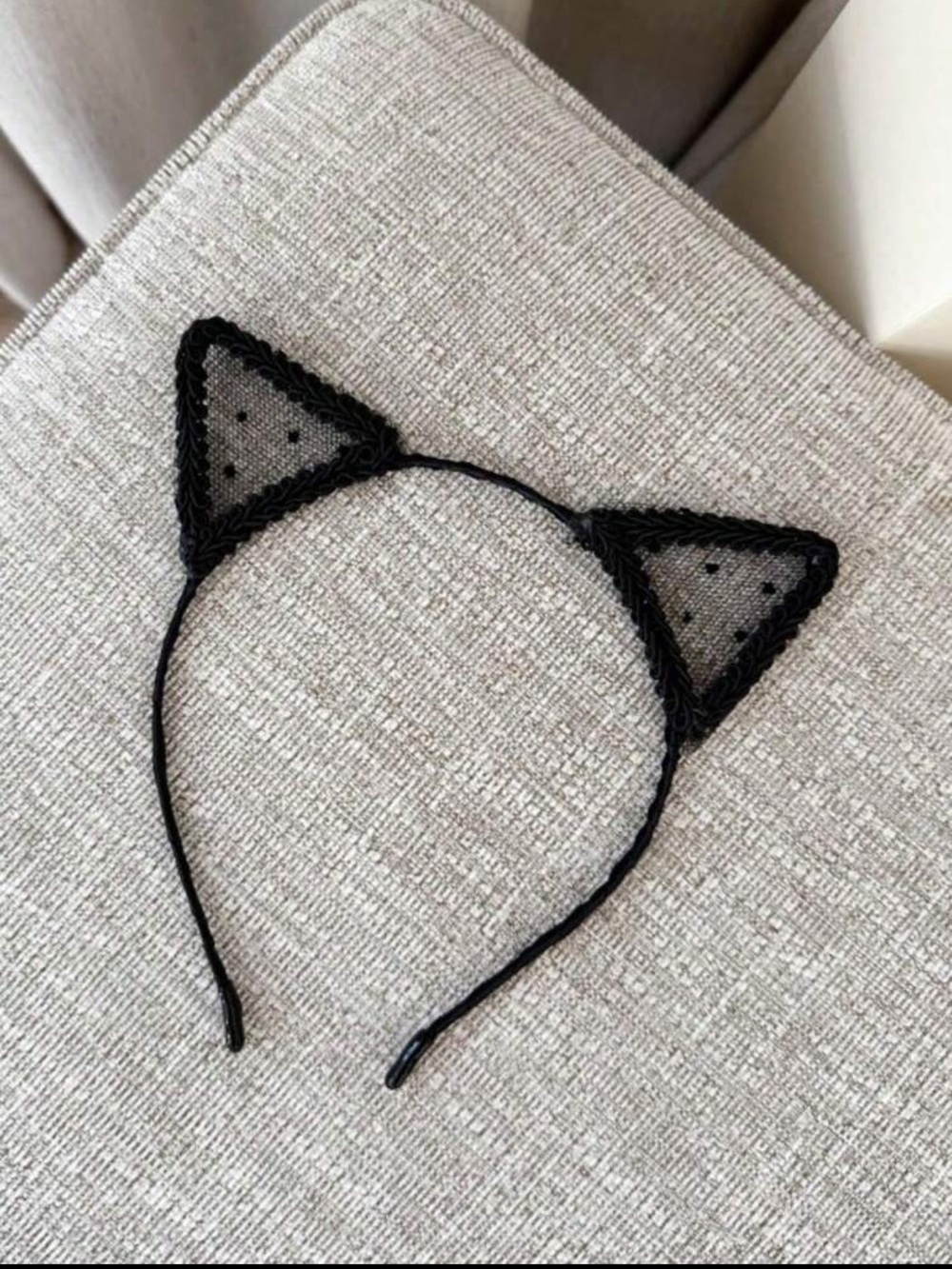 Black Cat Ear Headband - Picture 4 of 4